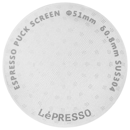 Lepresso 51mm Precision Fit Puck Screen - Silver