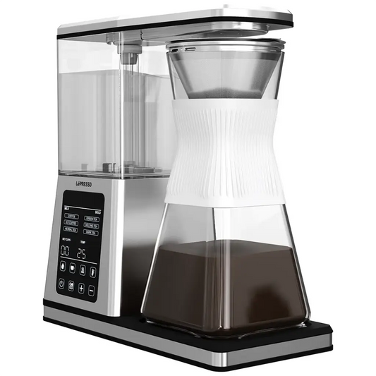 LePresso Crystal Brew Drip Coffee & Tea Maker with Smart Digital Control - Silver