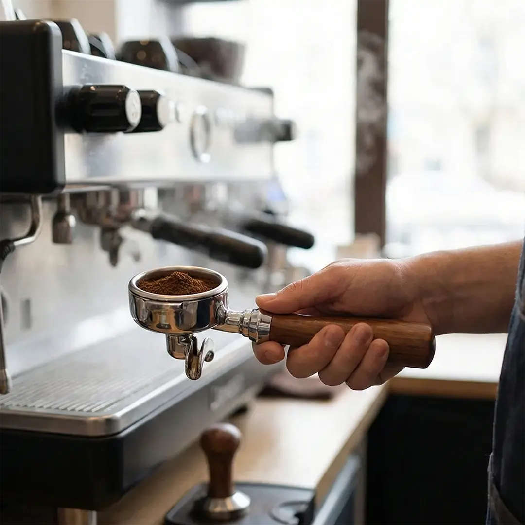 Lepresso 51mm Bottomless Portafilter - Brown
