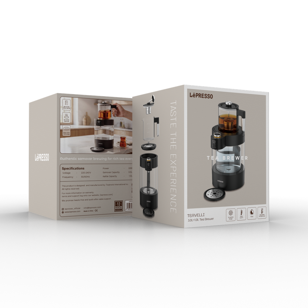 Lepresso Teavelli 3.0L + 1.0L Tea Brewer - Black