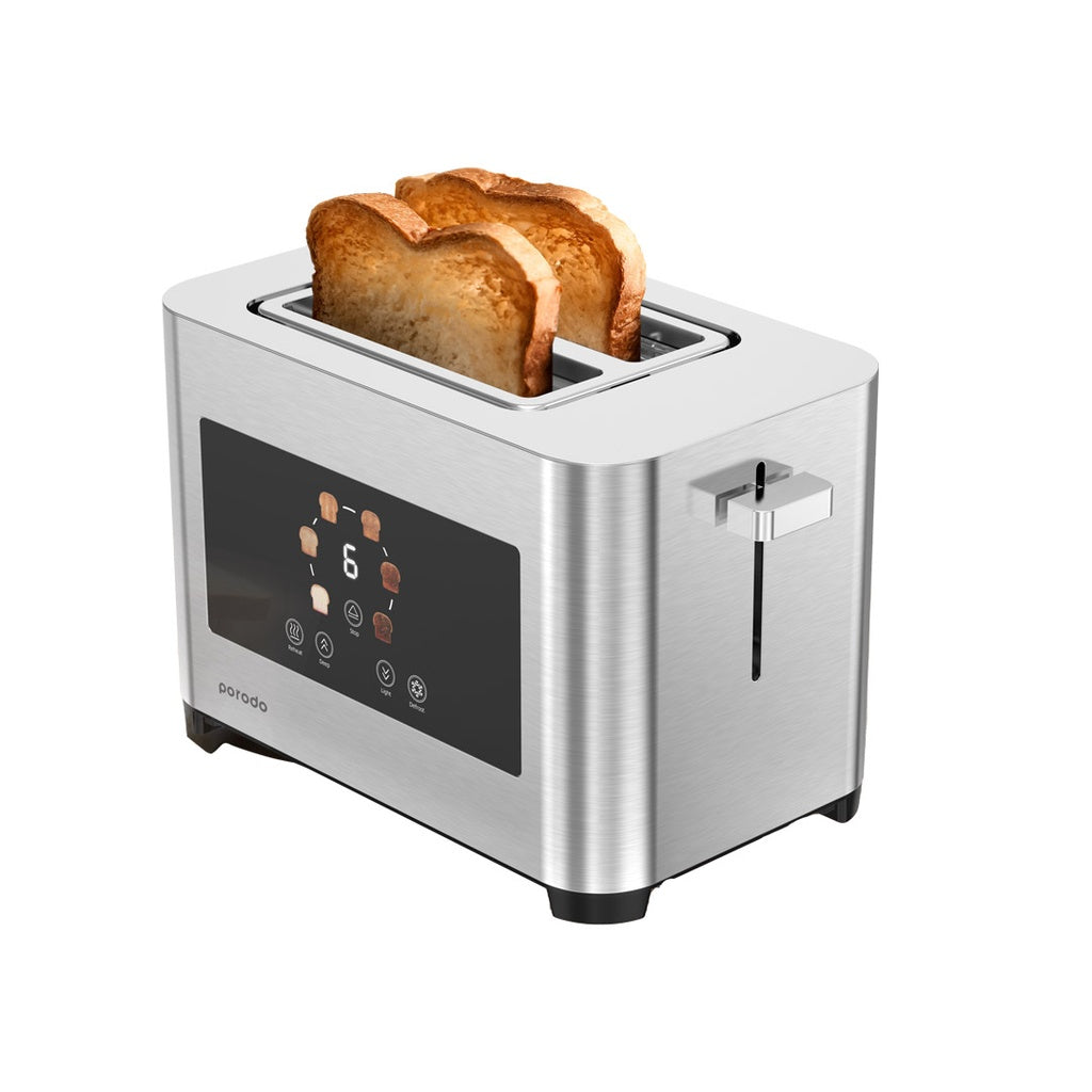 Porodo Lifestyle 2-Slice Digital Pop up Toaster 850W - Silver