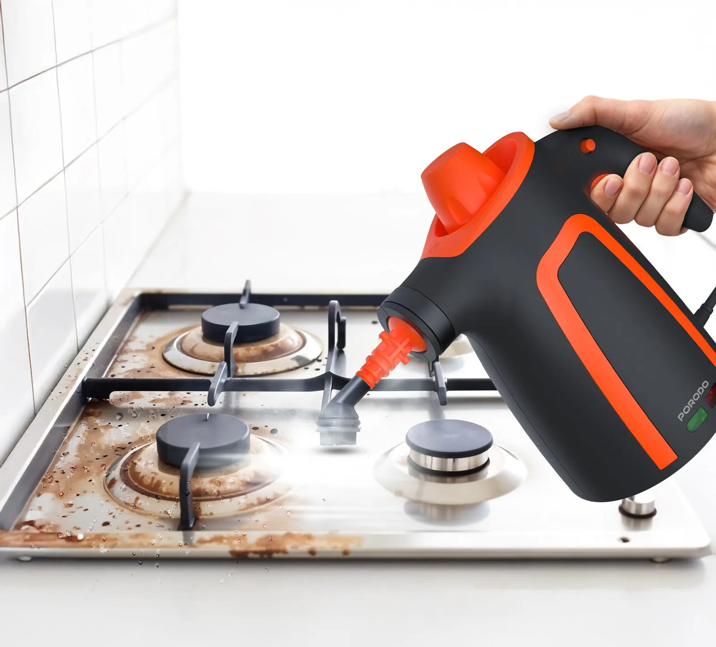 Porodo Lifestyle Multi-Surface Steam Cleaner - Black