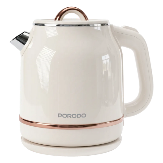 Porodo Lifestyle Ketto 1.2L Automatic Electric Kettle with Boil Dry Protection - Beige
