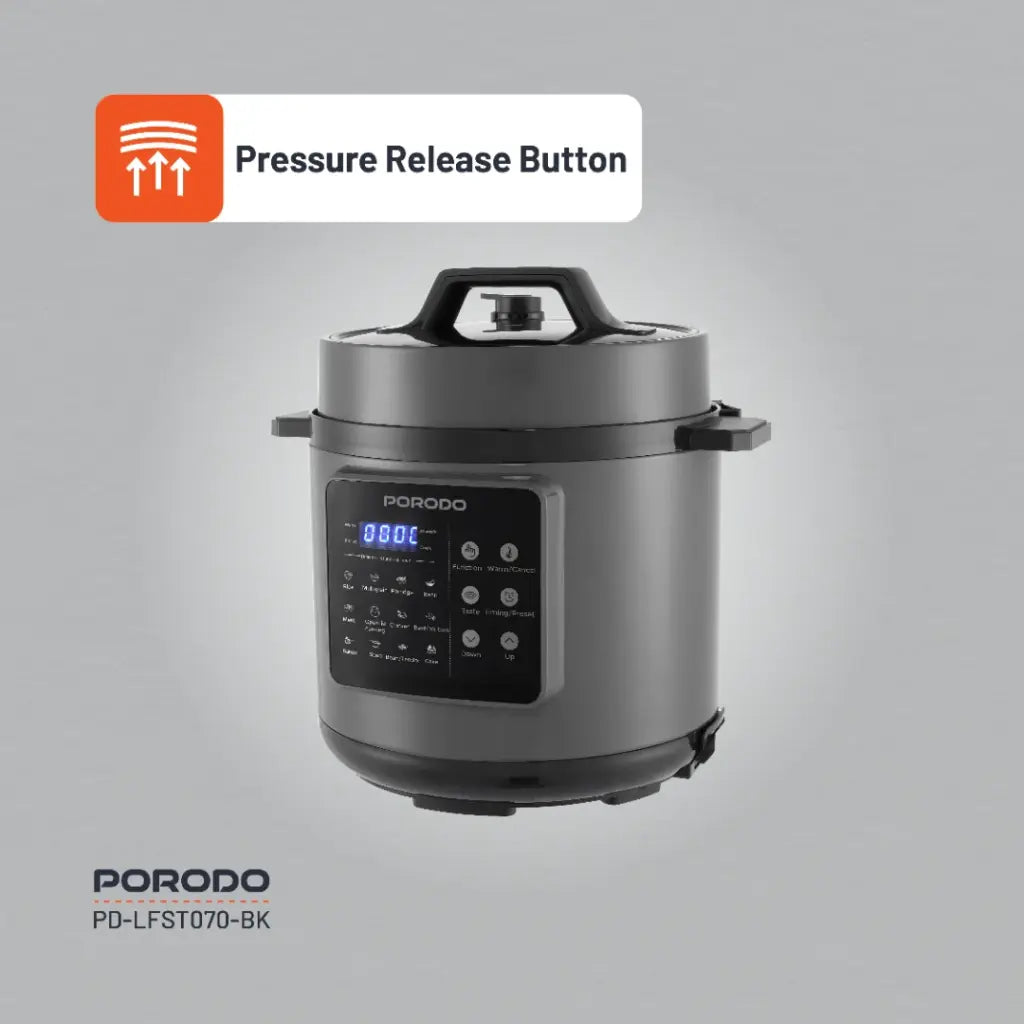 Porodo Lifestyle 1300W Multi-Cuisine Pressure Cooker - Black