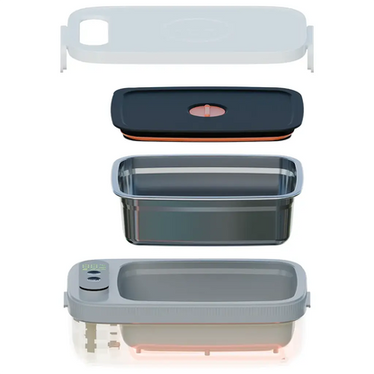 Porodo Lifestyle HeatMate Rechargeable Electric Lunch Box- White