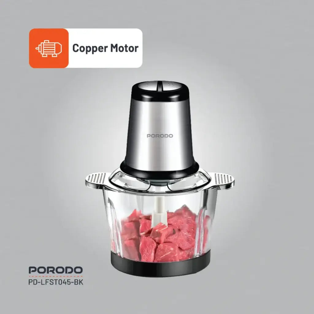 Porodo Lifestyle Meat and Vegetable Electric Food Chopper - Black