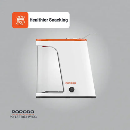 Porodo Lifestyle Air-Popped Popcorn Maker - White/Orange