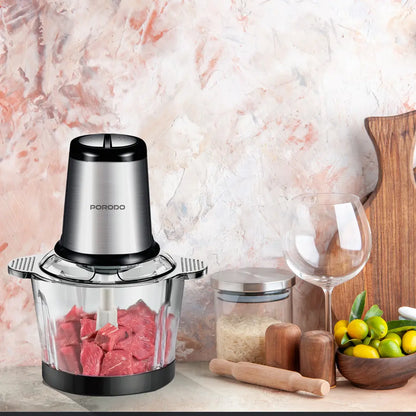Porodo Lifestyle Meat and Vegetable Electric Food Chopper - Black