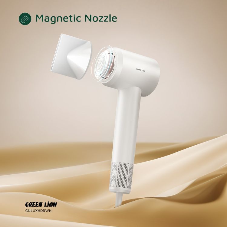 Green Lion LUXAIR Hair Dryer with Display 1600W - White