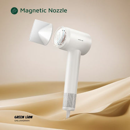 Green Lion LUXAIR Hair Dryer with Display 1600W - White