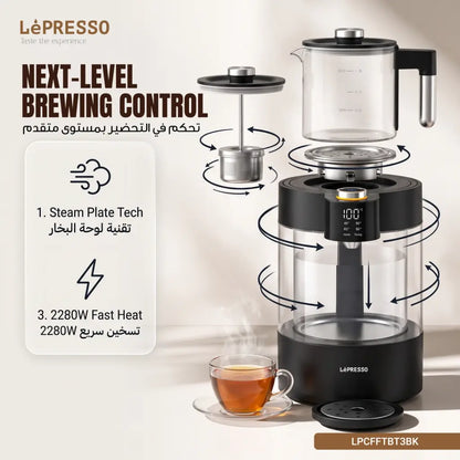 Lepresso Teavelli 3.0L + 1.0L Tea Brewer - Black