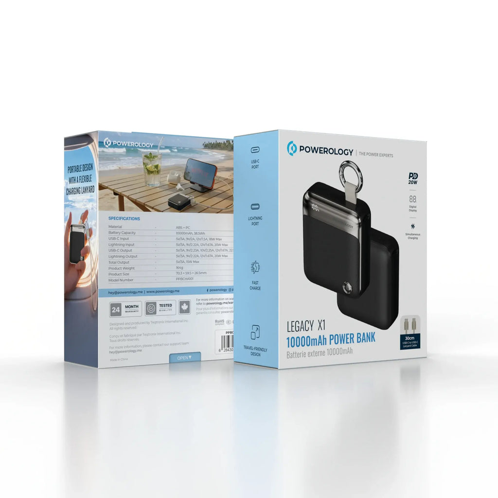 Powerology Legacy X1 10000mAh Power Bank