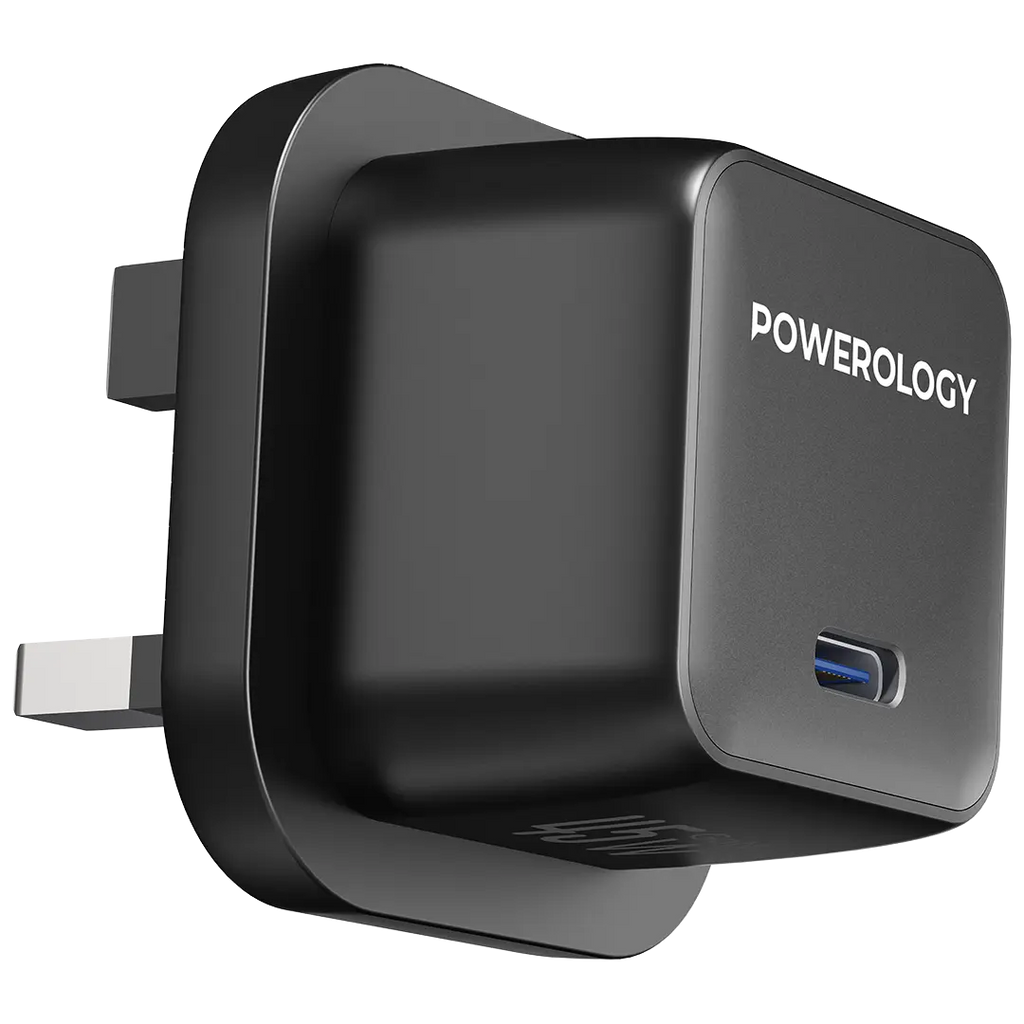 Powerology QX 45W Pocket-Sized GaN Adapter - White