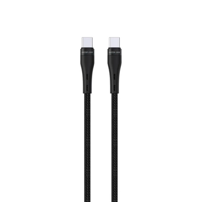 Green Lion USB-C to USB-C Braided Cable 60W - Black