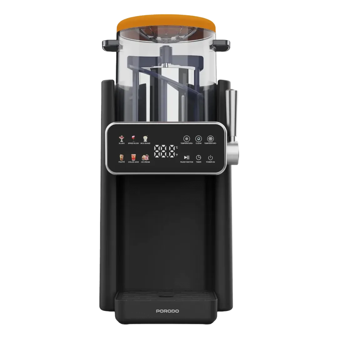 Porodo Lifestyle Frappé Ice Cream & Slushie Maker - Black & Orange