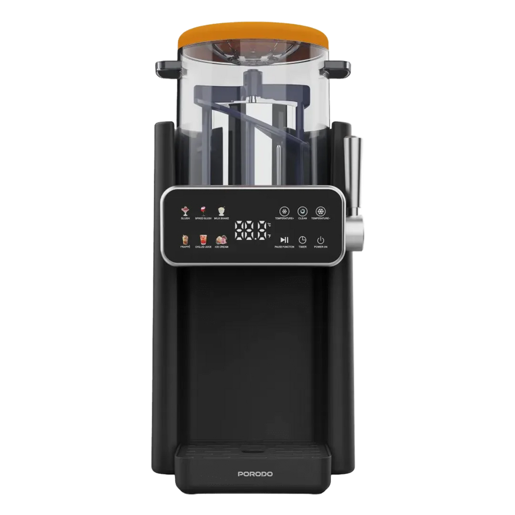 Porodo Lifestyle Frappé Ice Cream & Slushie Maker - Black & Orange